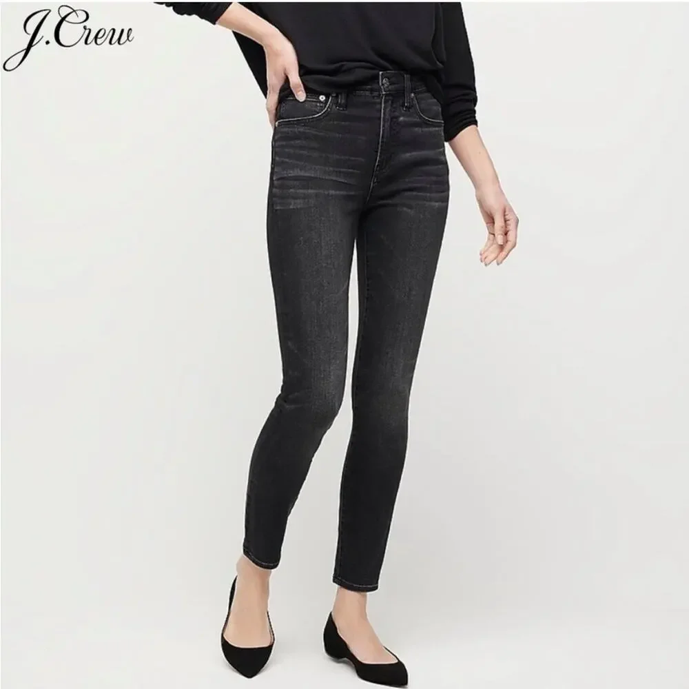 J. Crew 10” High Rise Toothpick Jeans Size 28